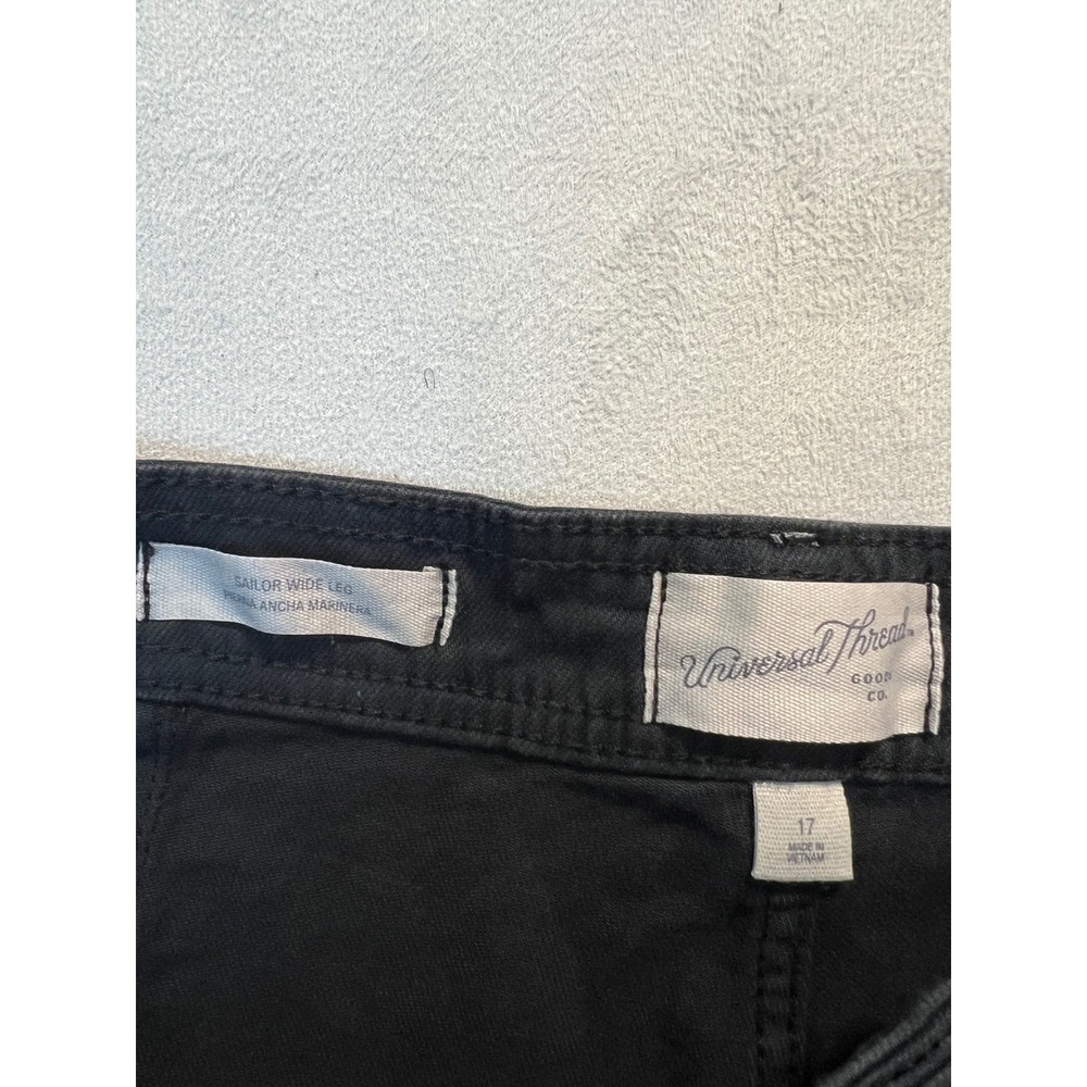 Universal Thread Womens High-Rise Sailor Wide Leg Pants Black Size 17 - Picture 9 of 12